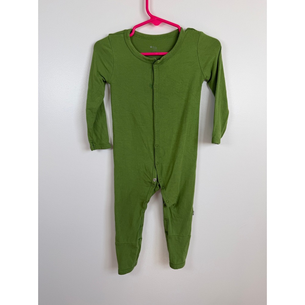 Kyte Baby Bamboo Snap Footless Romper Green 12-18 Months